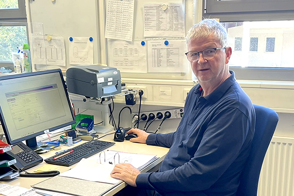 2025 - in the sector manager office Jörg Nonnenmacher working on administrative tasks